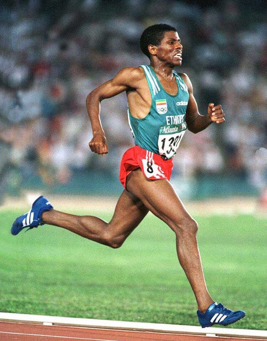 Gebrselassie at the Atlanta Olympics