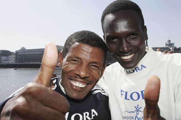 Gebrselassie/Tergat selfie